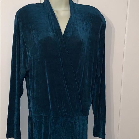 Vtg 80s green Lycra jumpsuit/romper - Picture 4 of 8